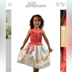 Moana dress / costume / dress up (Size M 3-5 years old)